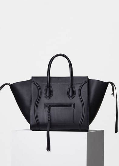 celine phantom black red|Medium Luggage Phantom bag in fuzzy jacquard .